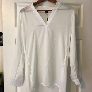Sheer white blouse